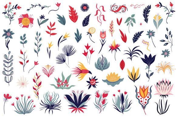 Asian Style Flowers: Premium Graphics & Illustrations