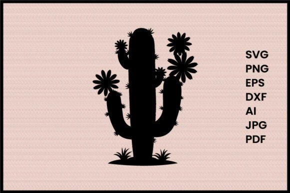 Cactus with Flowers Silhouette: A Designer's Review