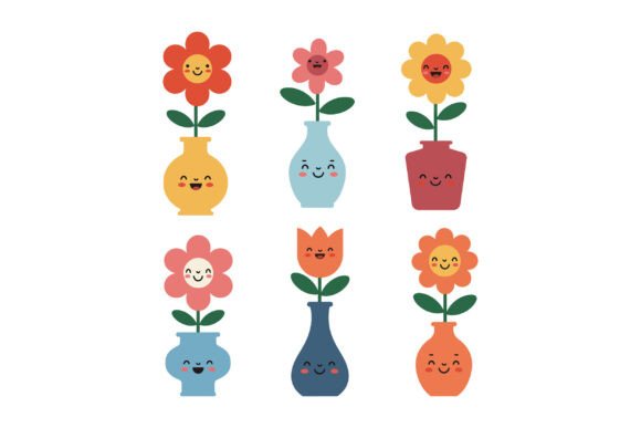 Cheerful Flowers Graphics & Illustrations Review