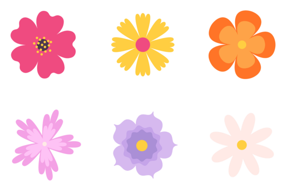 Colorful Flower Graphics & Illustrations Review