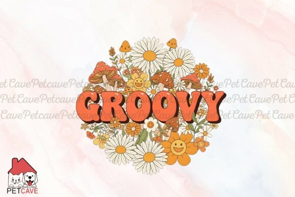 Groovy Flowers Png: Bold Graphics & Illustrations