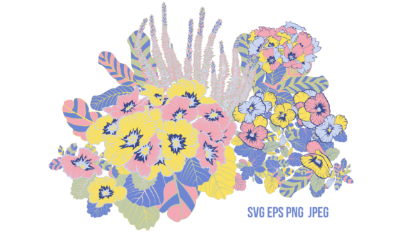 Pastel Flowers: Soft Graphics & Illustrations