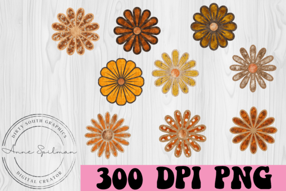 Primitive Grunge Flowers: Graphics & Illustrations Review