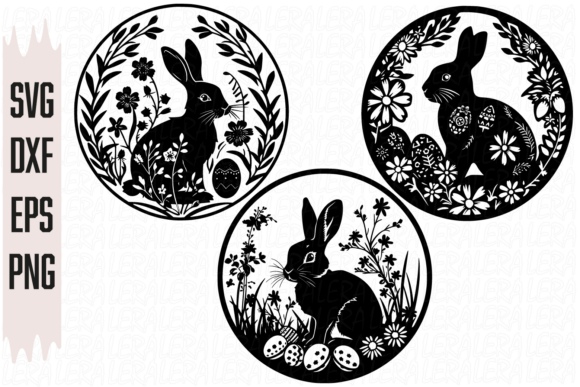 Rabbit Easter Graphics: Fresh Illustrations