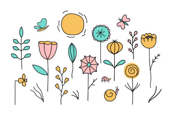 Review: Vector Set with Different Flowers for Embroidery