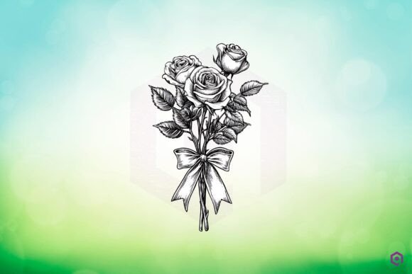 Rose Flowers Birthday Month Graphics & Illustrations