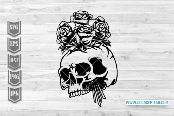 Skull Roses Svg: Bold Graphics & Illustrations
