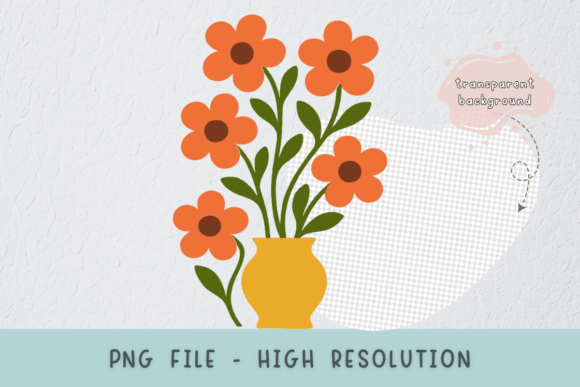Vibrant Abstract Summer Flowers: Graphics & Illustrations