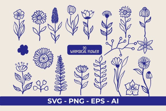 Whimsical Flowers Clipart: A Designer's Review